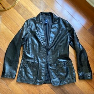 Vintage Leather Blazer